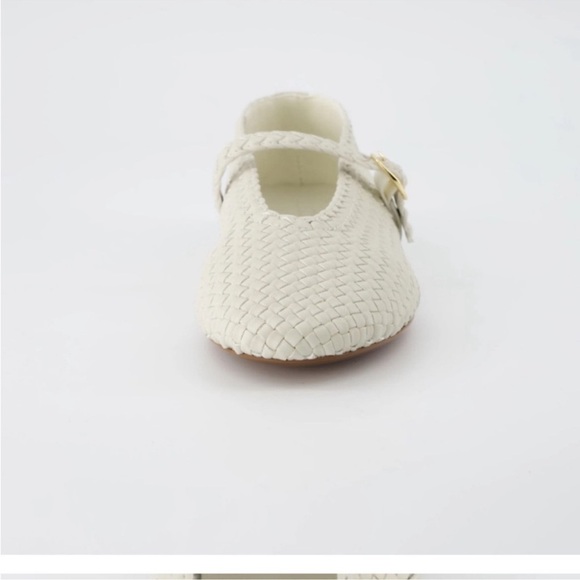 House of Harlow 1960 Bistro Woven Mary Jane Flats in Wheat Size 8.5 - Picture 3 of 9